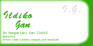ildiko gan business card